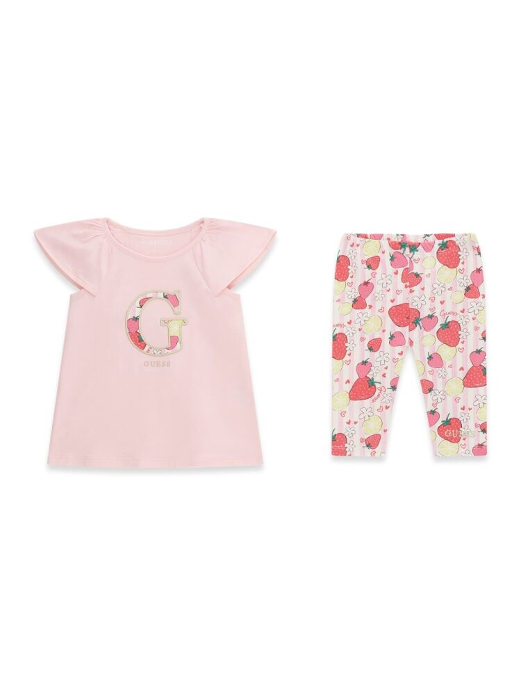 *PRE ORDER SS26 Girls Guess T Shirt and Leggings Set K6GG01