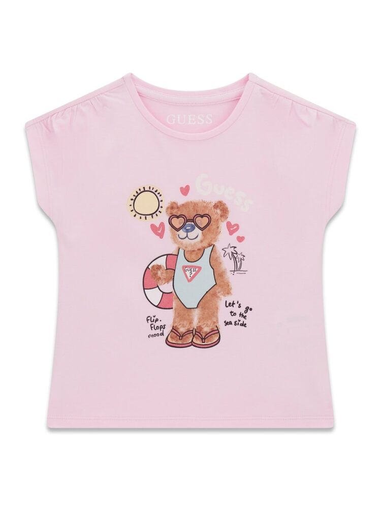 *PRE ORDER SS26 Girls Guess T Shirt and Shorts Set K6GD10 K6GI18