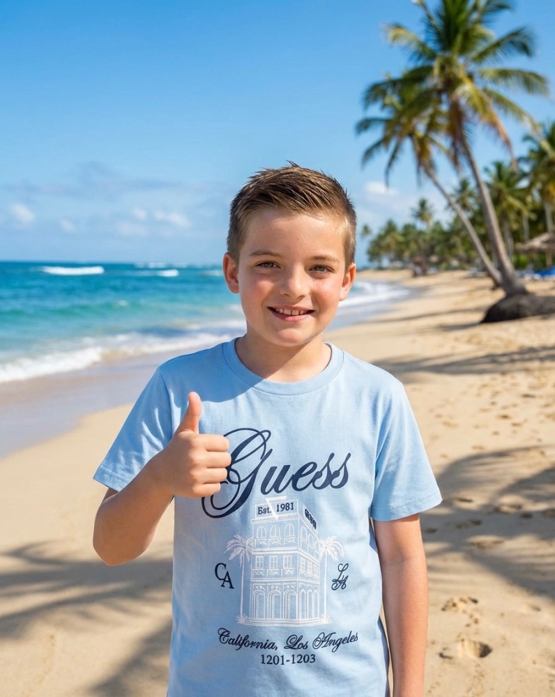 *New For SS26 Boys Guess T Shirt N6GI00