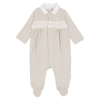 Boys Blues Baby Babygrow BB2281 Beige