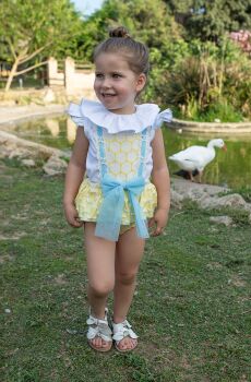 Girls Naxos Lemon and Blue Set 7707