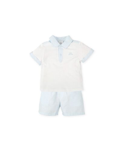 *New For SS26 Boys Tutto Piccolo Polo Shirt and Shorts Set 2701