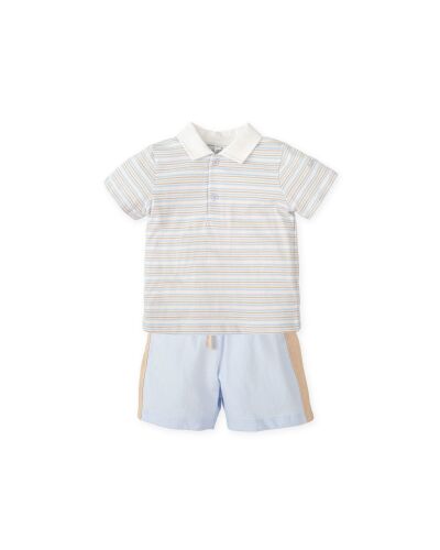 *New For SS26 Boys Tutto Piccolo Polo Shirt and Shorts Set 2705