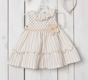 Girls Basmarti Beige Dress 26141