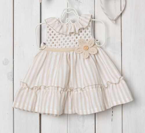 Girls Basmarti Beige Dress 26141