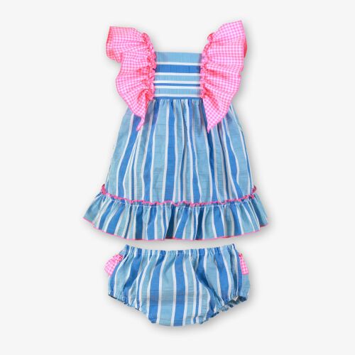 *New For SS26 Girls Miranda Blue, Teal and Pink Dress and Pants 518