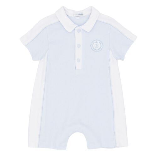 Boys Blues Baby Romper BB3027 Blue