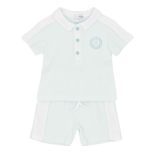 Boys Blues Baby Polo Shirt and Shorts Set BB3036
