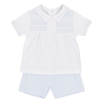Boys Blues Baby Polo Shirt and Shorts Set BB3010