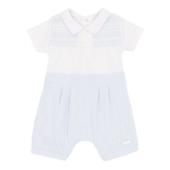 Boys Blues Baby Romper BB3014 Blue