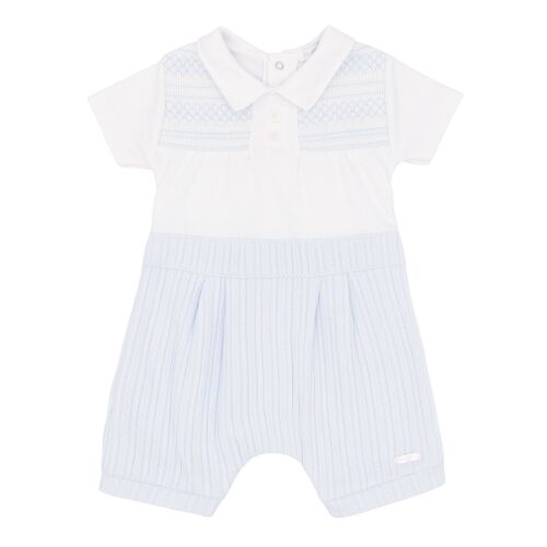 Boys Blues Baby Romper BB3014 Blue