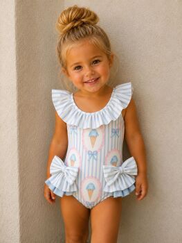 Girls Ice Cream Swim Suit