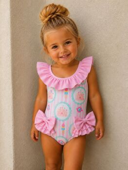Girls Sandcastles Swim Suit