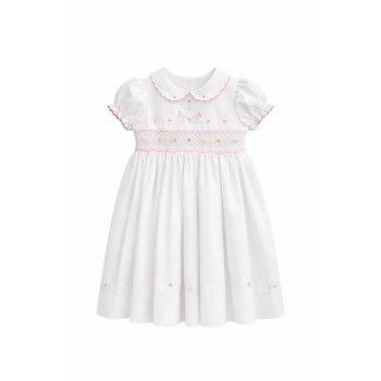 Girls Sarah Louise Dress 013812 White