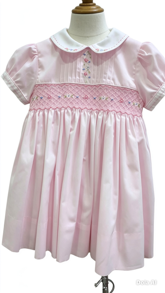 Girls Sarah Louise Dress 013829 Pink