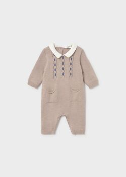 **PRE ORDER AW26 Boys Mayoral Romper 2601 Mocha 19