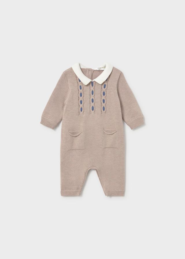 **PRE ORDER AW26 Boys Mayoral Romper 2601 Mocha 19