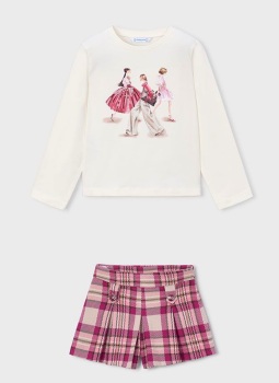 **PRE ORDER AW26 Girls Mayoral Top and Shorts Set 4035 4229 (17,43)