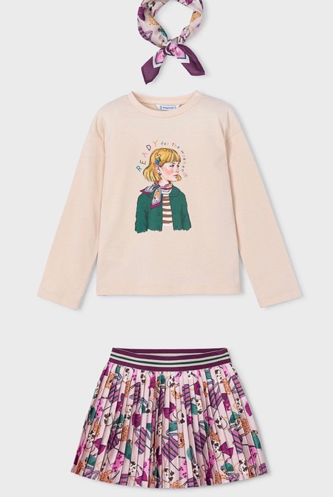 **PRE ORDER AW26 Girls Mayoral Top and Skirt Set 4002 4903 (10,82)