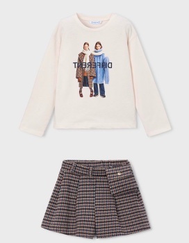 **PRE ORDER AW26 Girls Mayoral Top and Skort Set 4003 4908 (63,66)