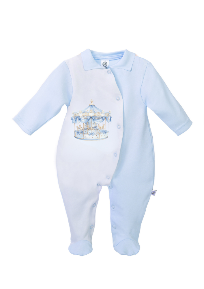 Boys First Baby Carousel Babygrow