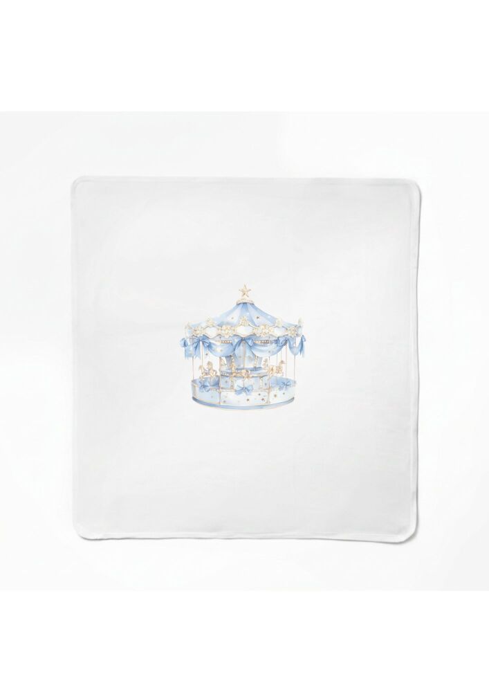 Boys First Baby Carousel Blanket