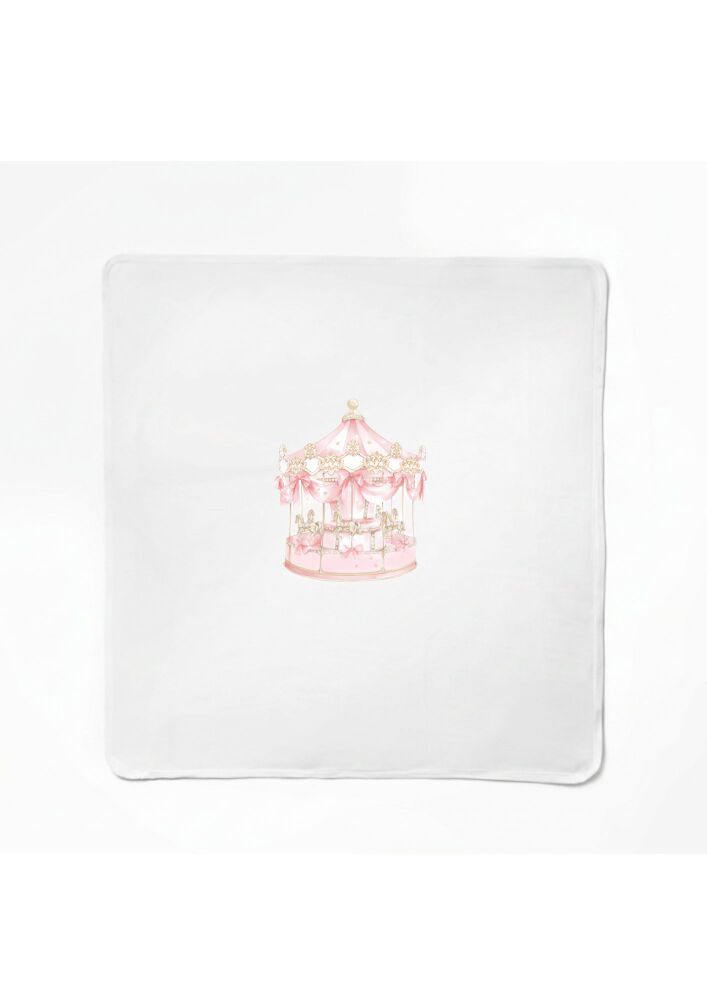 Girls First Baby Carousel Blanket