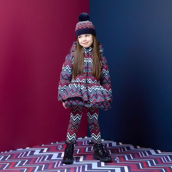 **PRE ORDER AW26 Girls ADee Chevron Charm Collection Ava Coat W263208