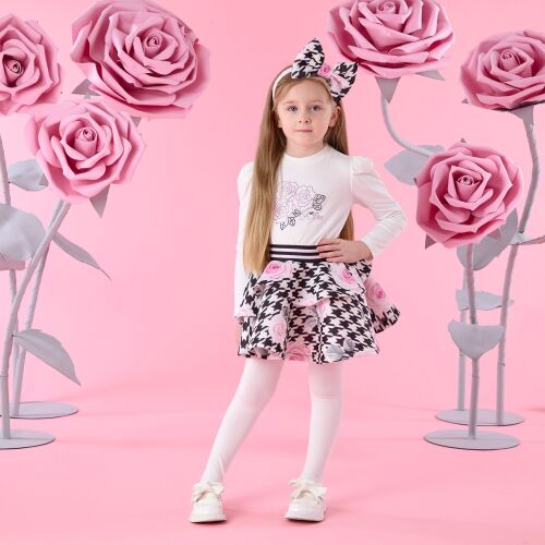 **PRE ORDER AW26 Girls ADee Winter Bloom Collection Anastasia Top and Skirt