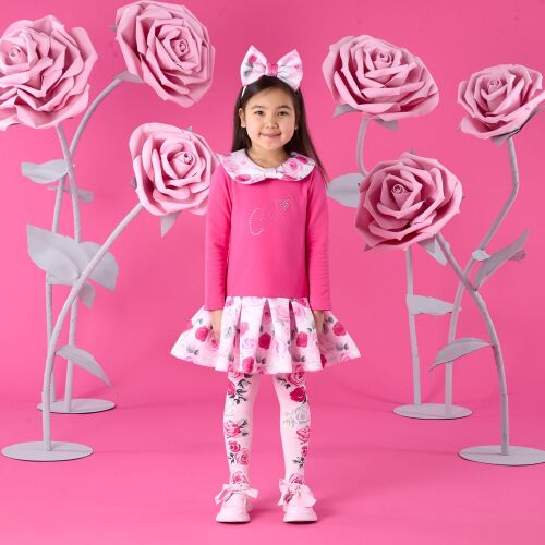 **PRE ORDER AW26 Girls ADee Winter Bloom Collection Aspen Dress W261701