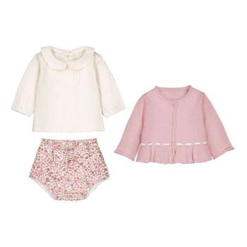 **PRE ORDER AW26 Girls Mayoral Top and Shorts Set 2263 Pink 68