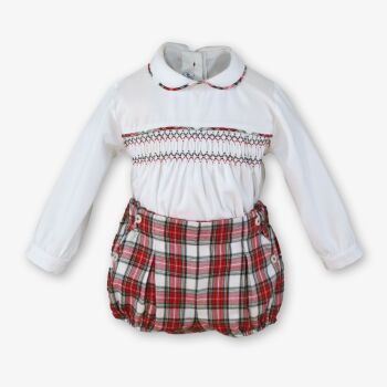 **PRE ORDER AW26 Boys Miranda Red Tartan Set 32