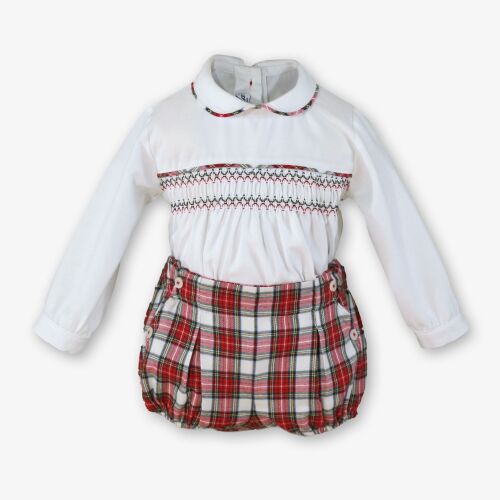 **PRE ORDER AW26 Boys Miranda Red Tartan Set 32