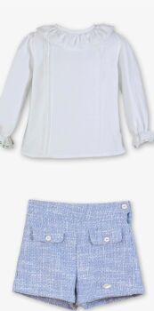 **PRE ORDER AW26 Girls Miranda Blue Shorts Set 235