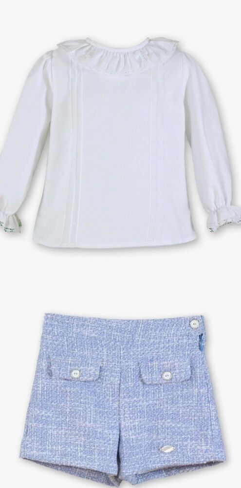 **PRE ORDER AW26 Girls Miranda Blue Shorts Set 235