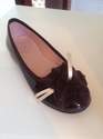 CLEARANCE PRICE Girls TNY Brown Patent Shoes Was £40 NOW ONLY £15