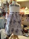 CLEARANCE PRICE Girls Dolce Lily Silver and White Dress