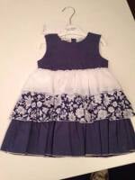 CLEARANCE PRICE Girls Coccobirillo by Baby Graziella Navy and White Dress