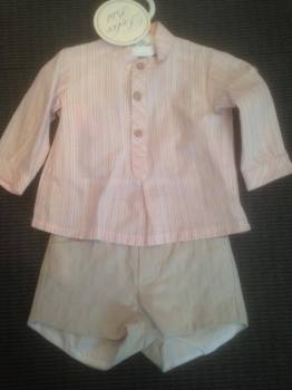 CLEARANCE PRICE Boys Dolce Petit Pink and Beige Set