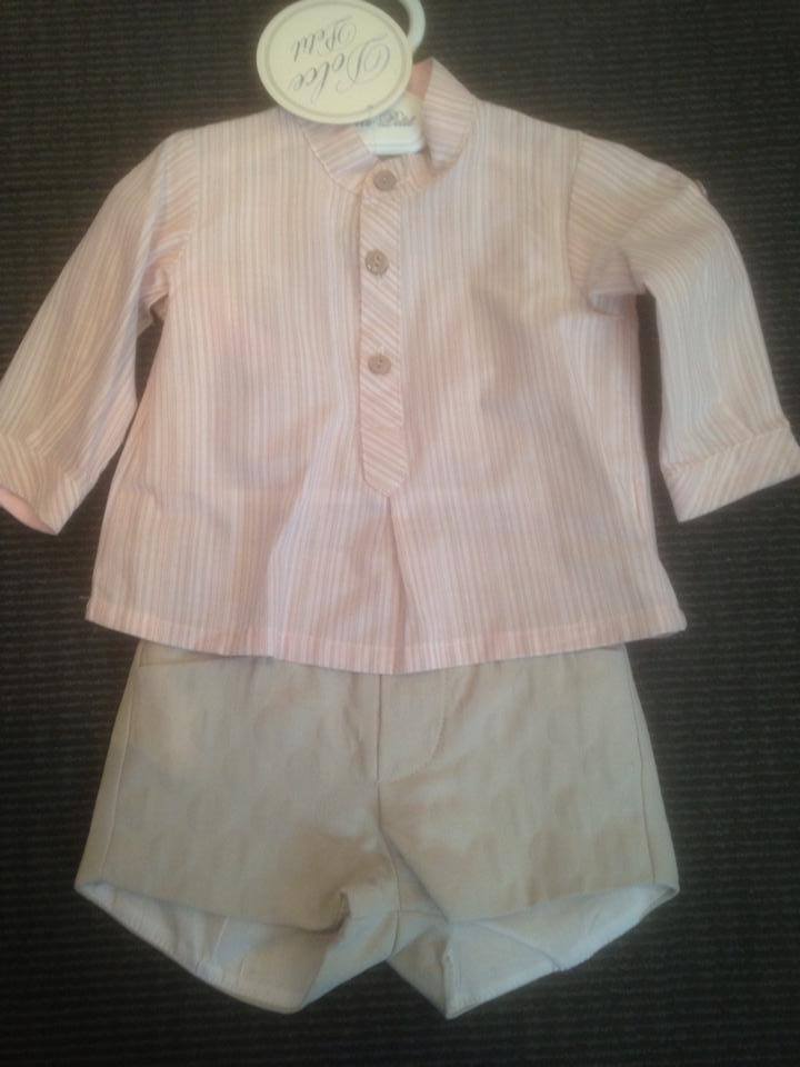 Boys Dolce Petit Pink and Beige Set