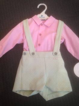 CLEARANCE PRICE Boys Miranda Lime and Pink Set