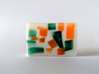 Lime, Basil and Mandarin Soap Slice