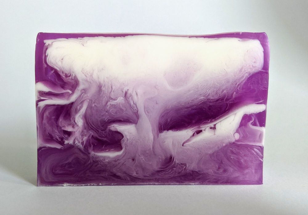 Purple Rain Soap Slice