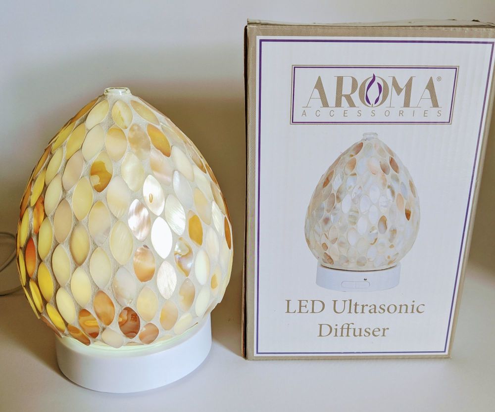 Mother of pearl mosaic ultrasonic diffuser