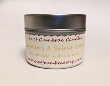 Spiced Cranberry and Ginger Soy Candle