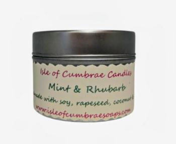 Mint & Rhubarb Soy, Rapeseed, Coconut and Bees Wax Candle