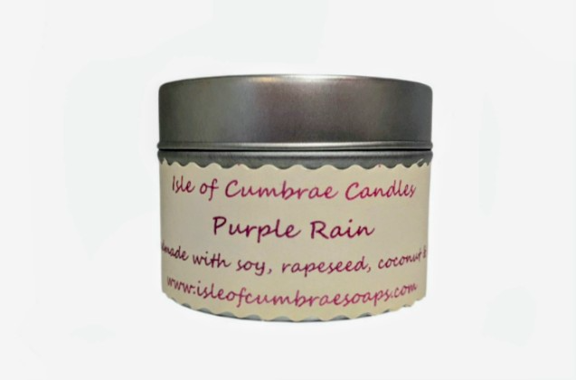 Purple Rain Soy, Rapeseed, Coconut and Bees Wax Candle