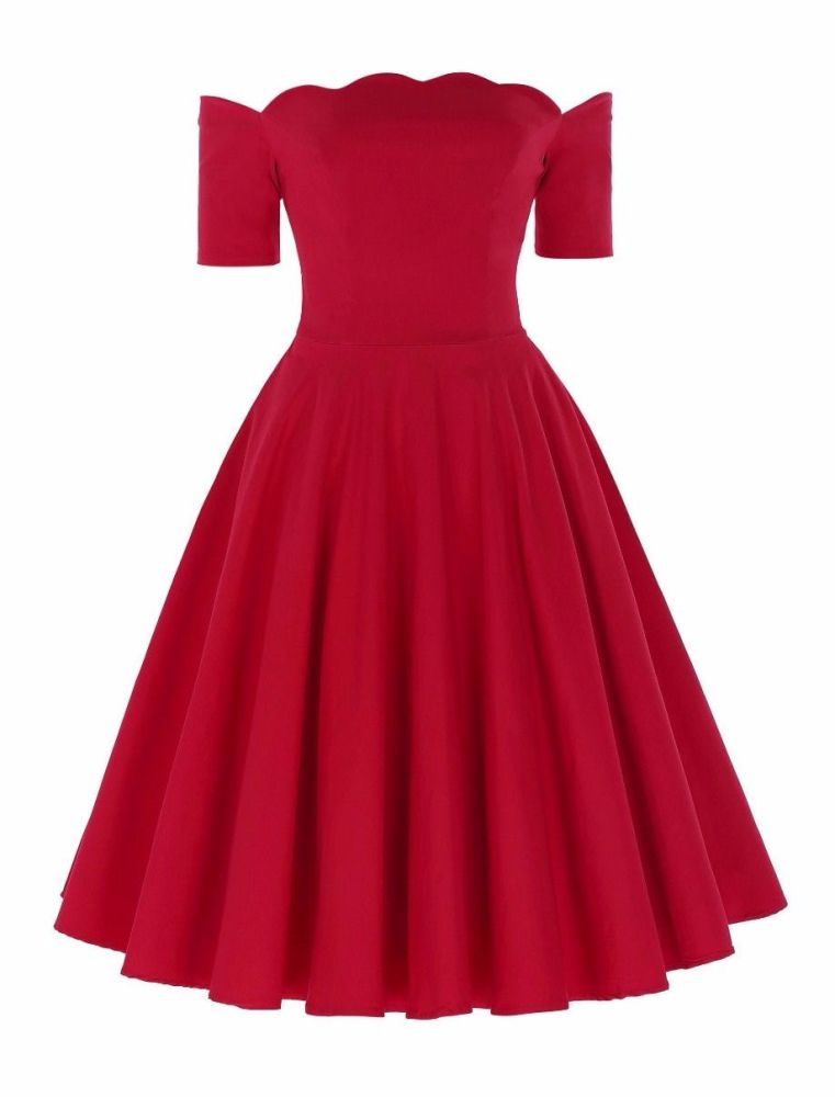 Red luxury dress