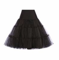 Black 25" underskirt/pettiocoat Size 8-16