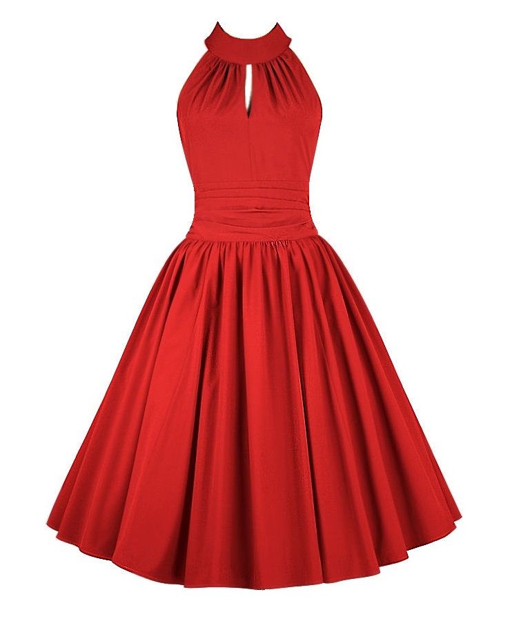 Jasmine red swing dress